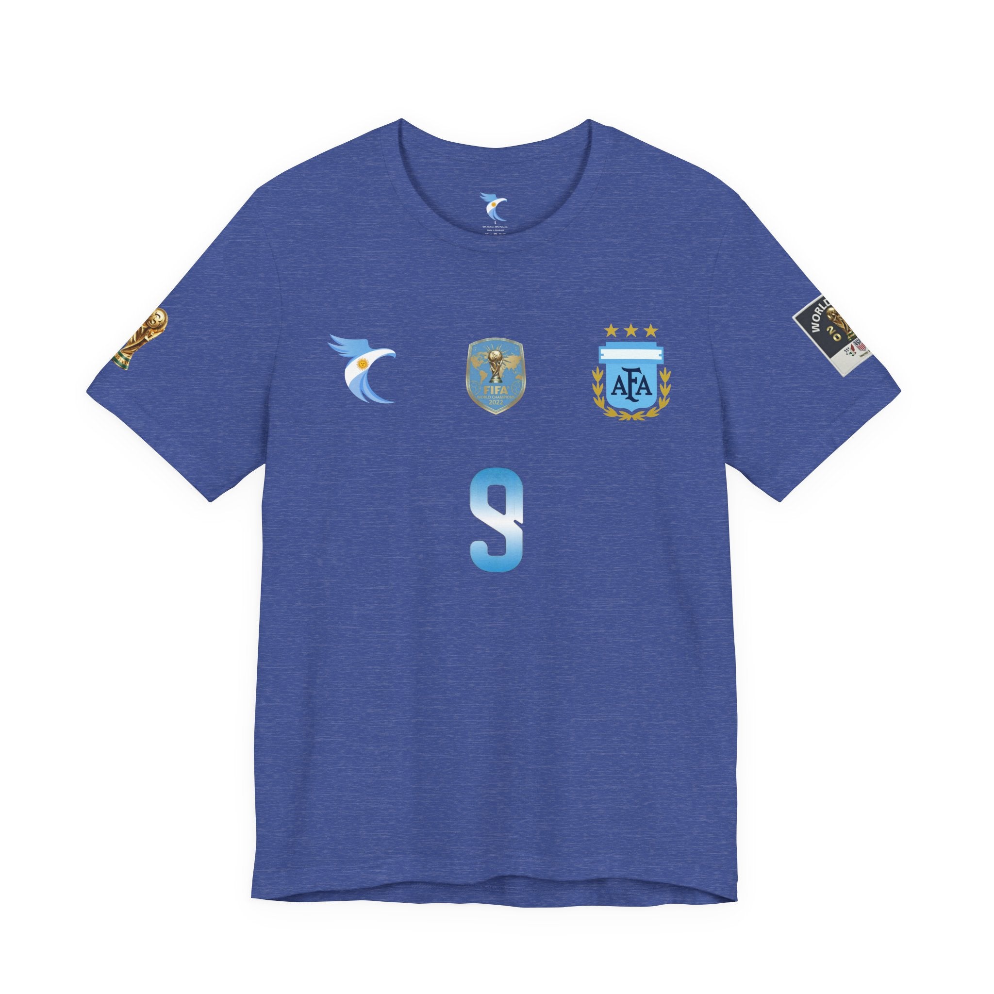 Argentina Alverez #9 Jersey Tee — J. Álvarez #9 Replica Football Shirt