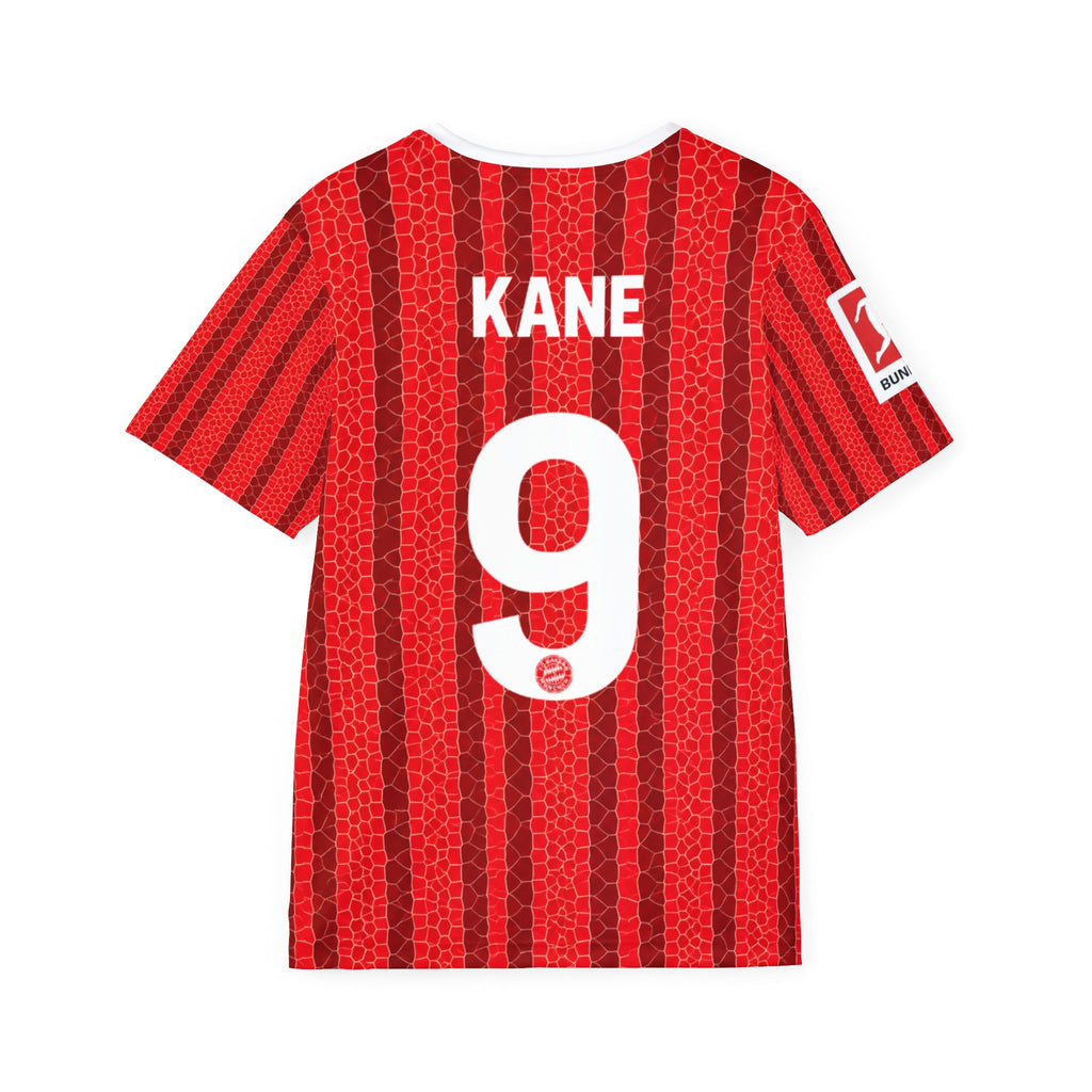Kane #9 Red Striped Soccer Jersey — Men’s Fan Shirt