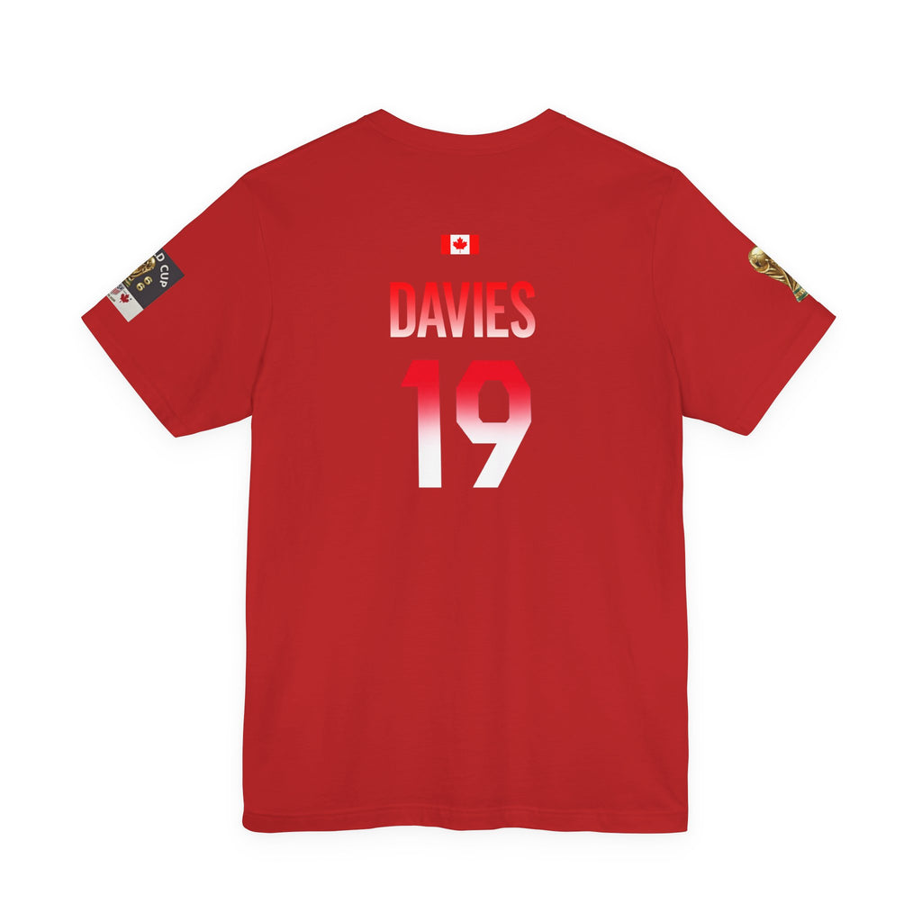 Canada World Cup Davis T‑Shirt — Small Maple Leaf Canada Pride Tee