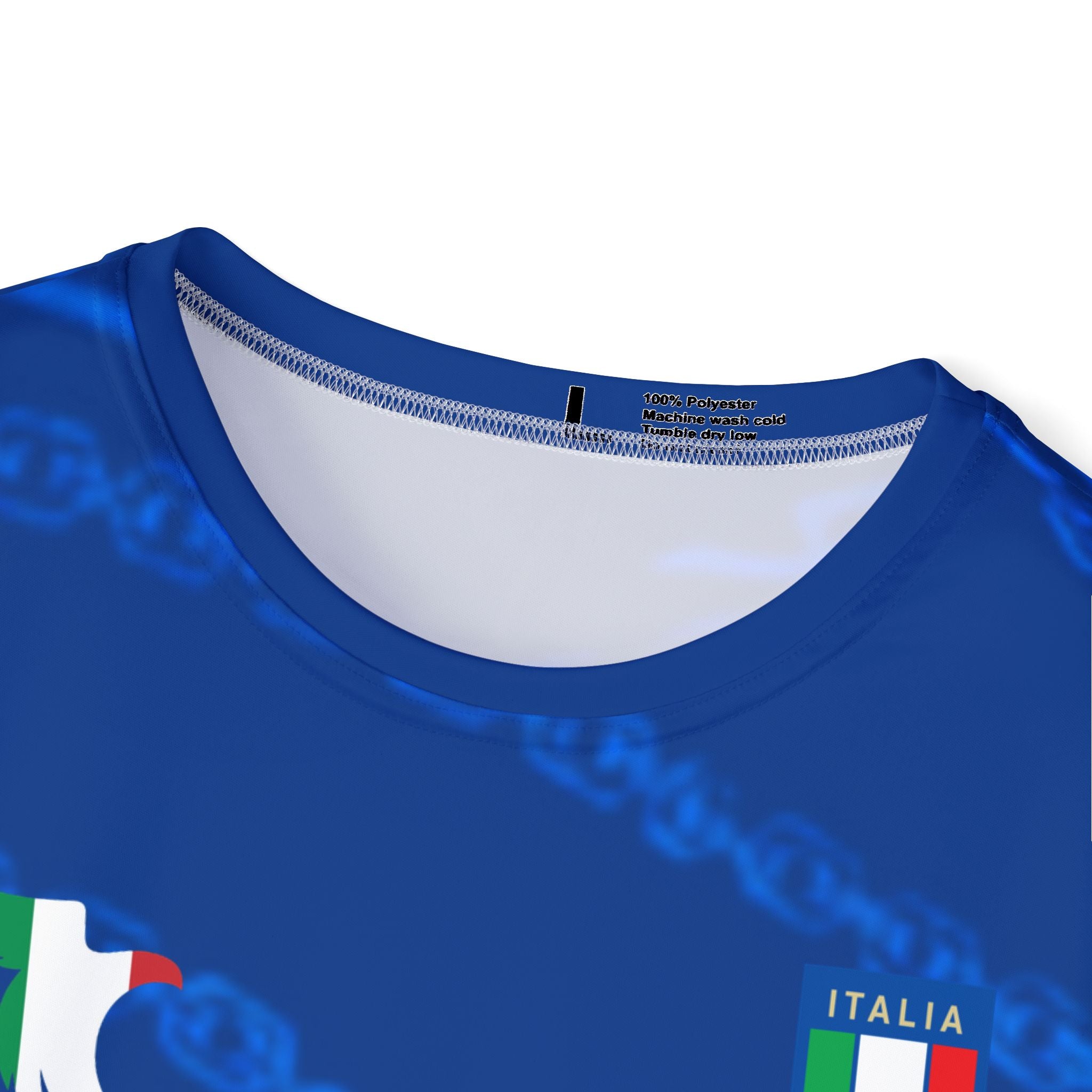 Italy National Soccer Jersey - Barella #18 Blue Men's Sports Jersey