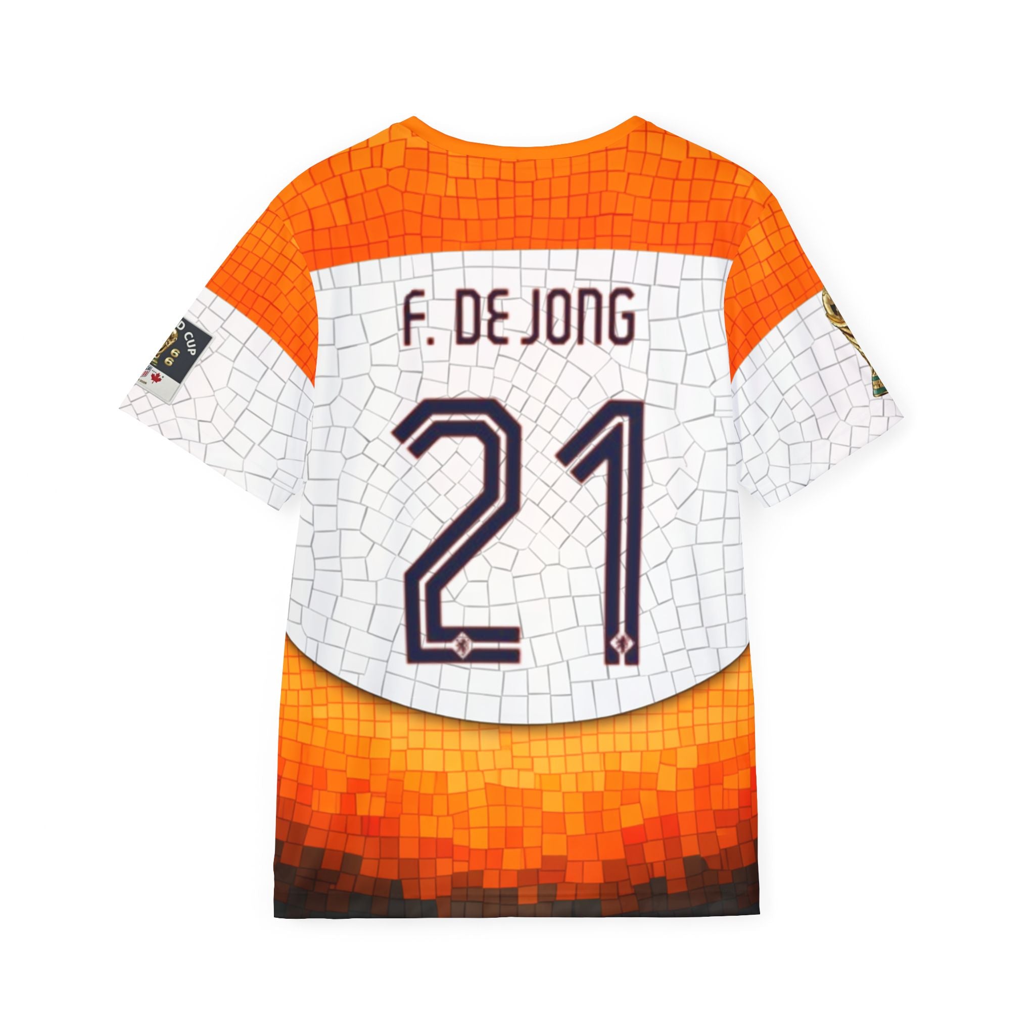 Men’s Jersey — Dutch Festival Mosaic Design (Soccer, Cheese & Windmills)