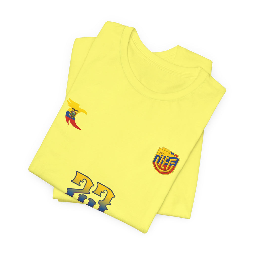 Caicedo Ecuador Soccer Jersey T‑Shirt — Custom Name & Number (23)