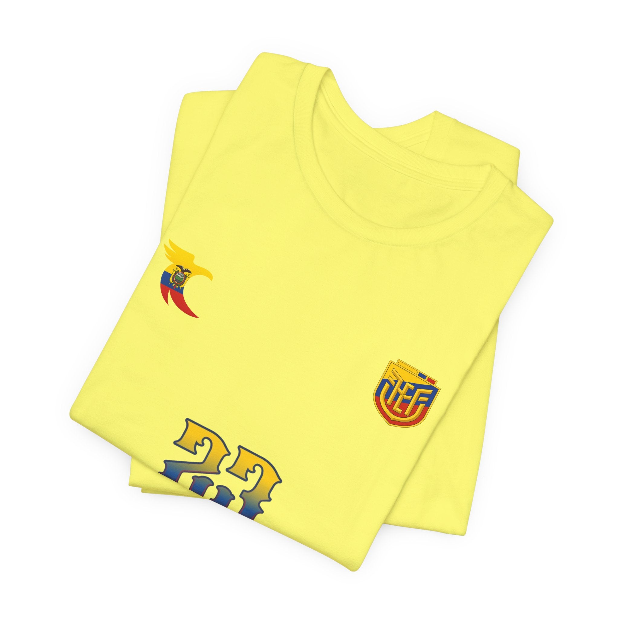 Caicedo Ecuador Soccer Jersey T‑Shirt — Custom Name & Number (23)