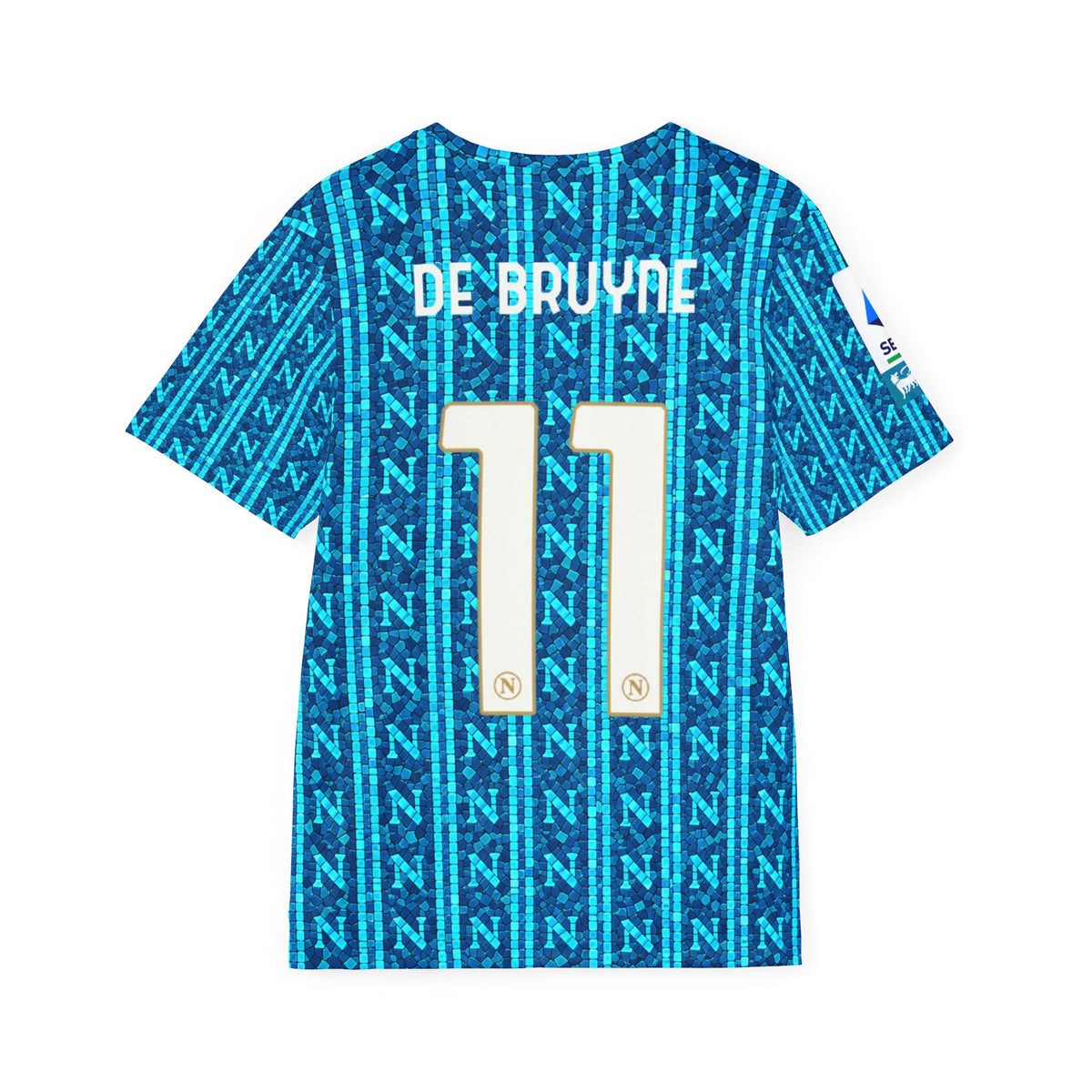 Napoli Blue De Bruyne #11 Men's Sports Jersey — All-Over Print Football Shirt