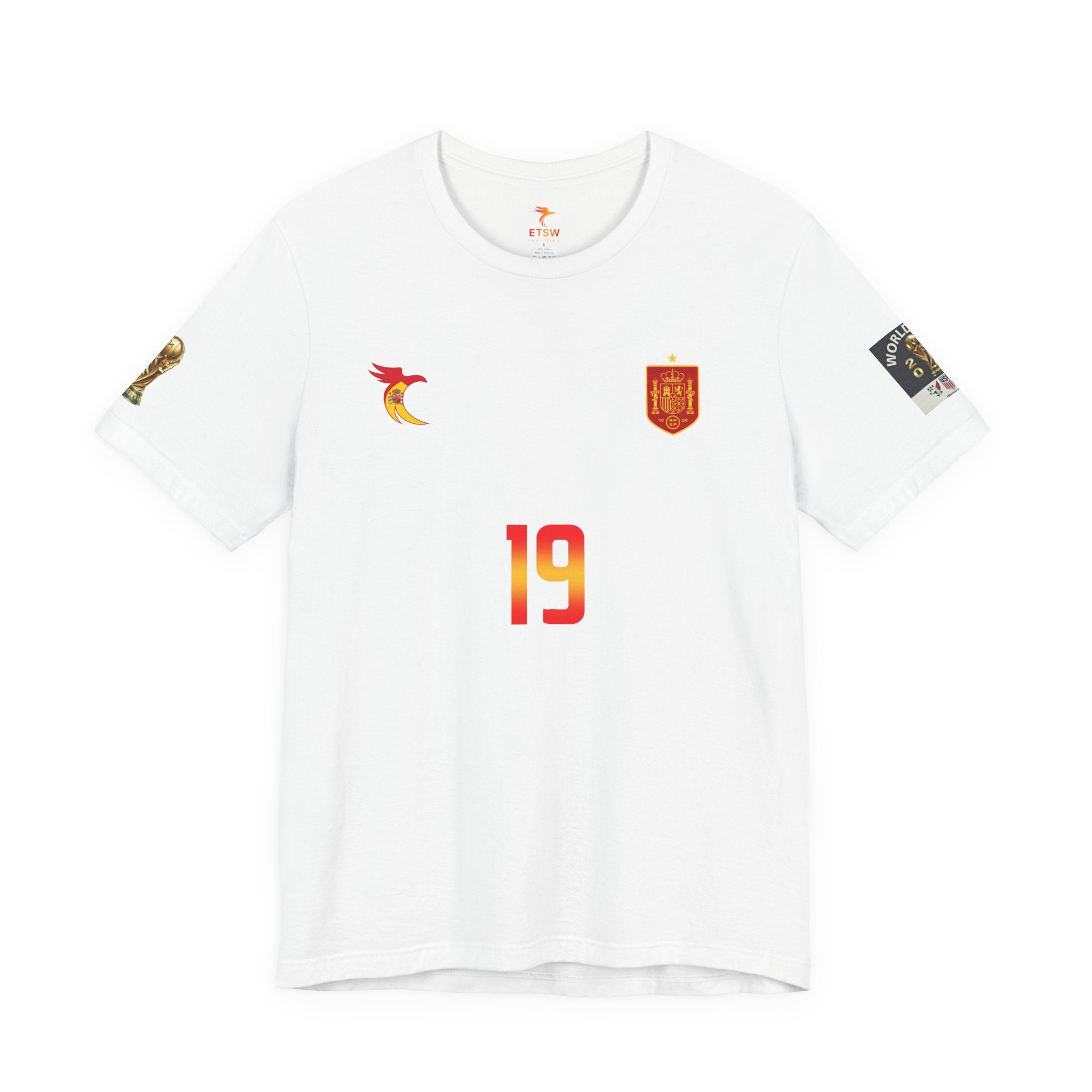 Lamine Yamal #19 World Cup Jersey Tee — Spain Football Fan Shirt