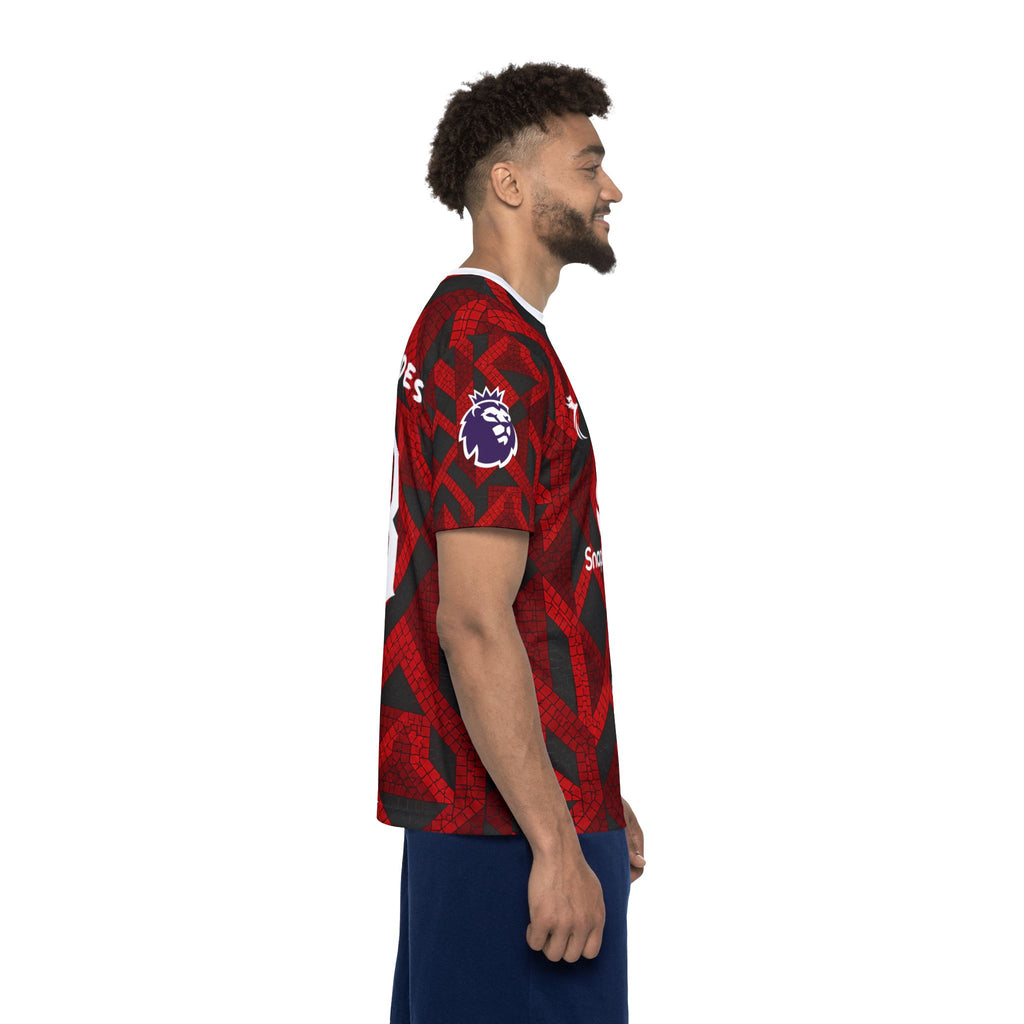 Men's Soccer Jersey - Red Mosaic Bruno Fernandes #8 Replica