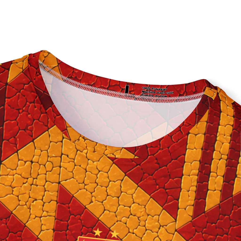Men's Sports Jersey - Retro Red & Gold 'Champions 26' Athletic Tee