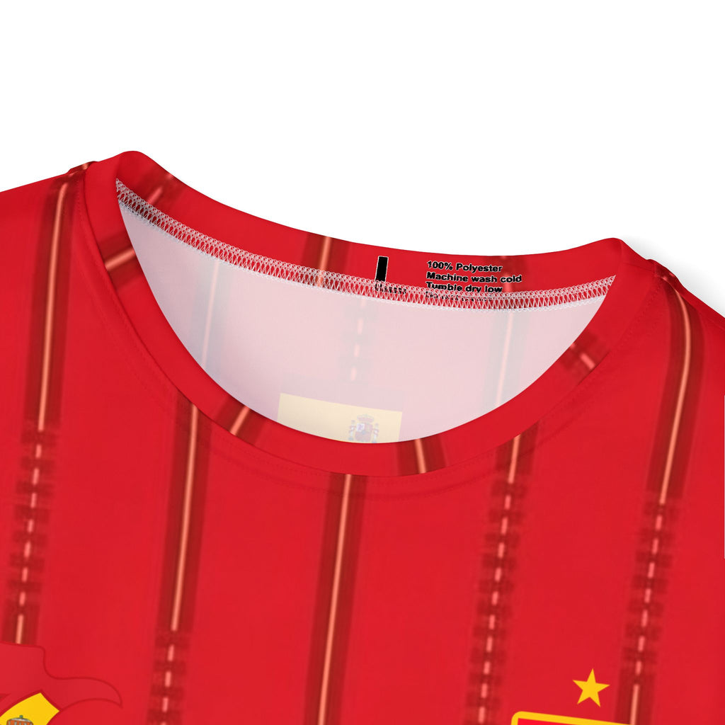 Spain Lamine Yamal #19 Soccer Jersey — Red Spain-Inspired Number 19 Custom Back