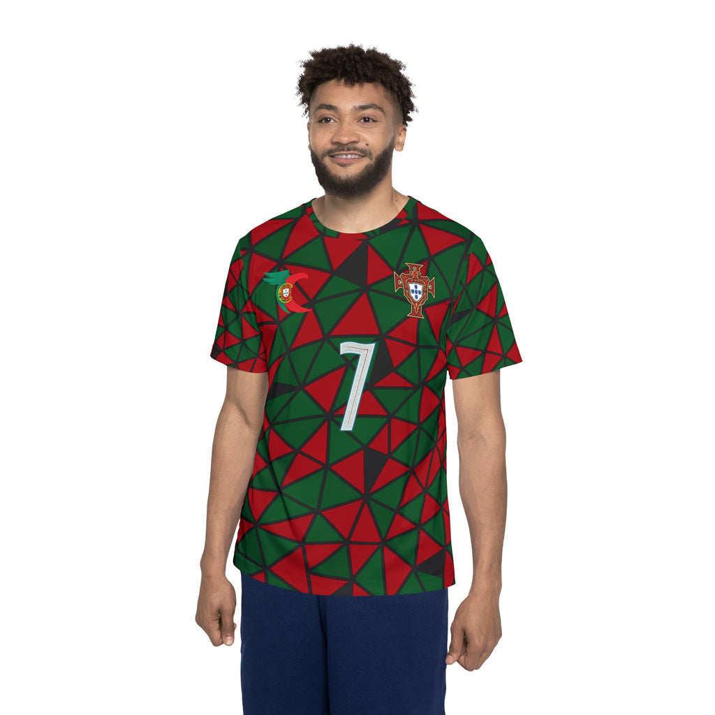 Portugal Mosaic Football Jersey — Ronaldo #7 Soccer Shirt