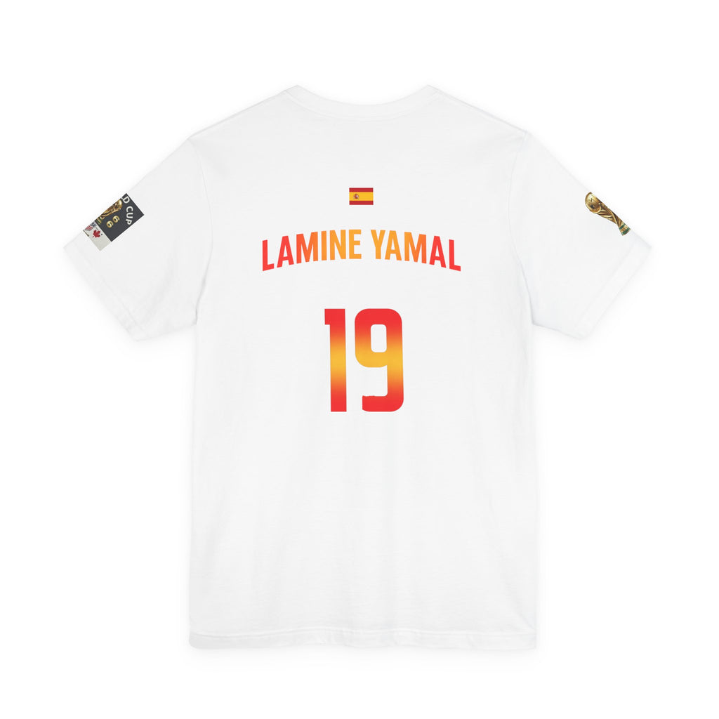 Lamine Yamal #19 World Cup Jersey Tee — Spain Football Fan Shirt