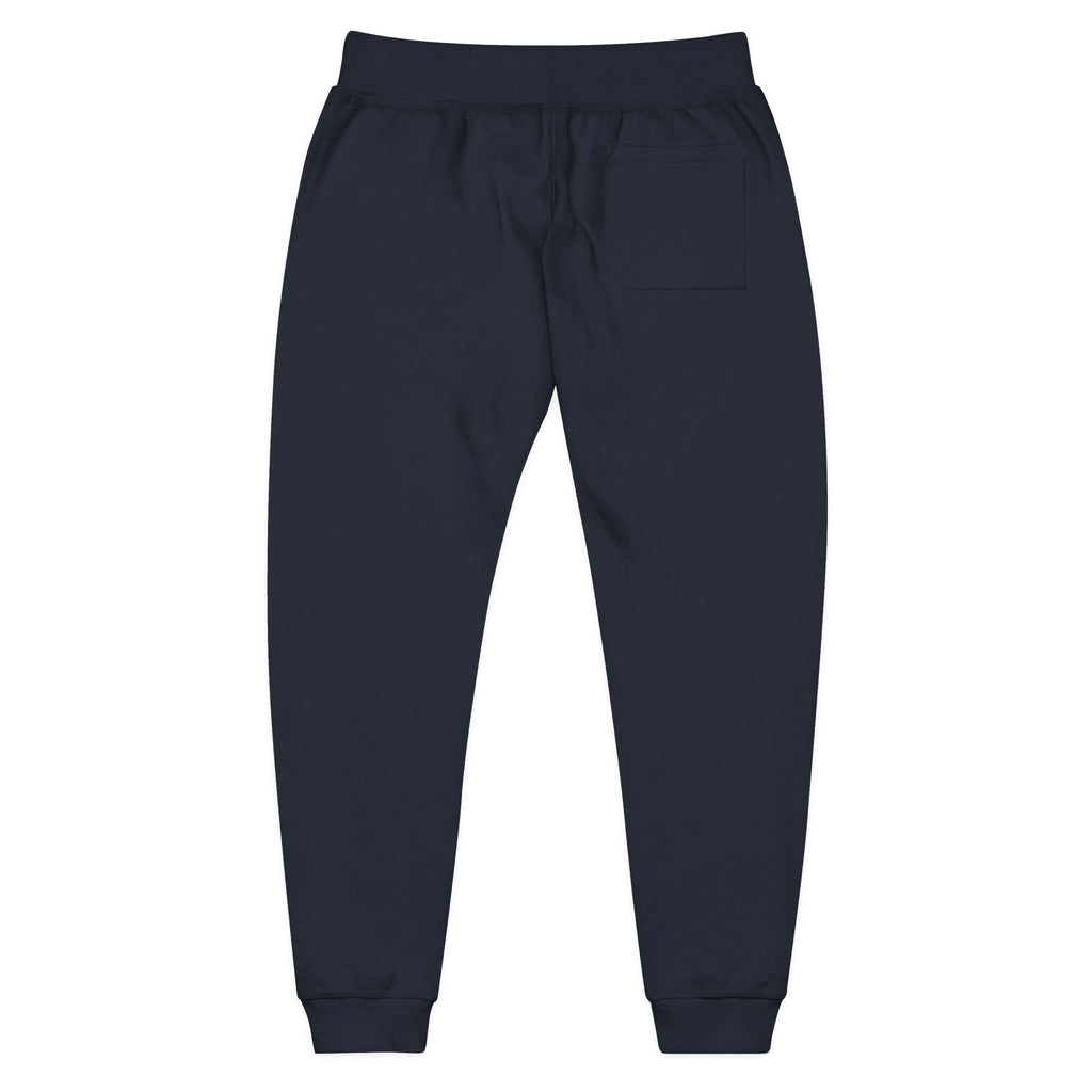 Embroidered Phoenix Joggers - Flame Bird Fleece Sweatpants