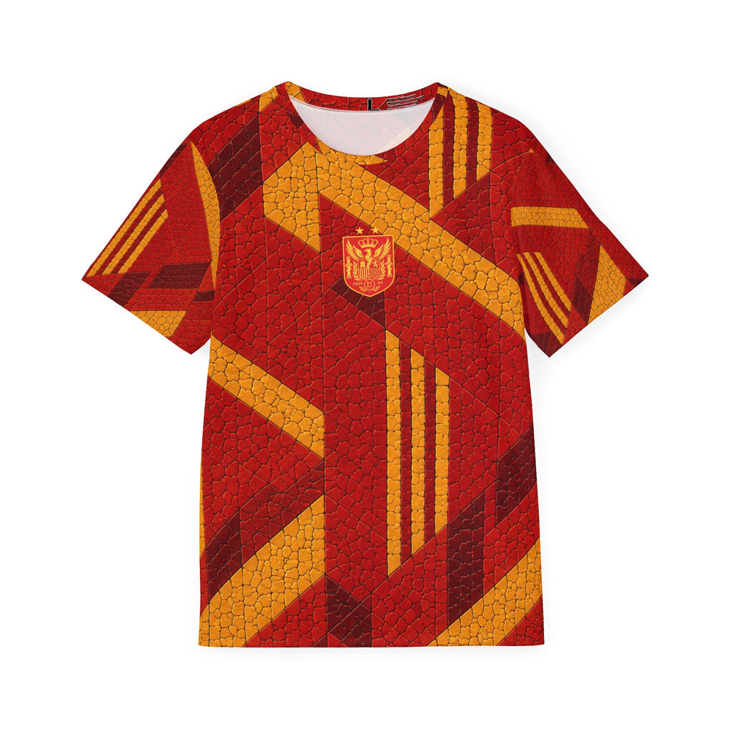 Men's Sports Jersey - Retro Red & Gold 'Champions 26' Athletic Tee