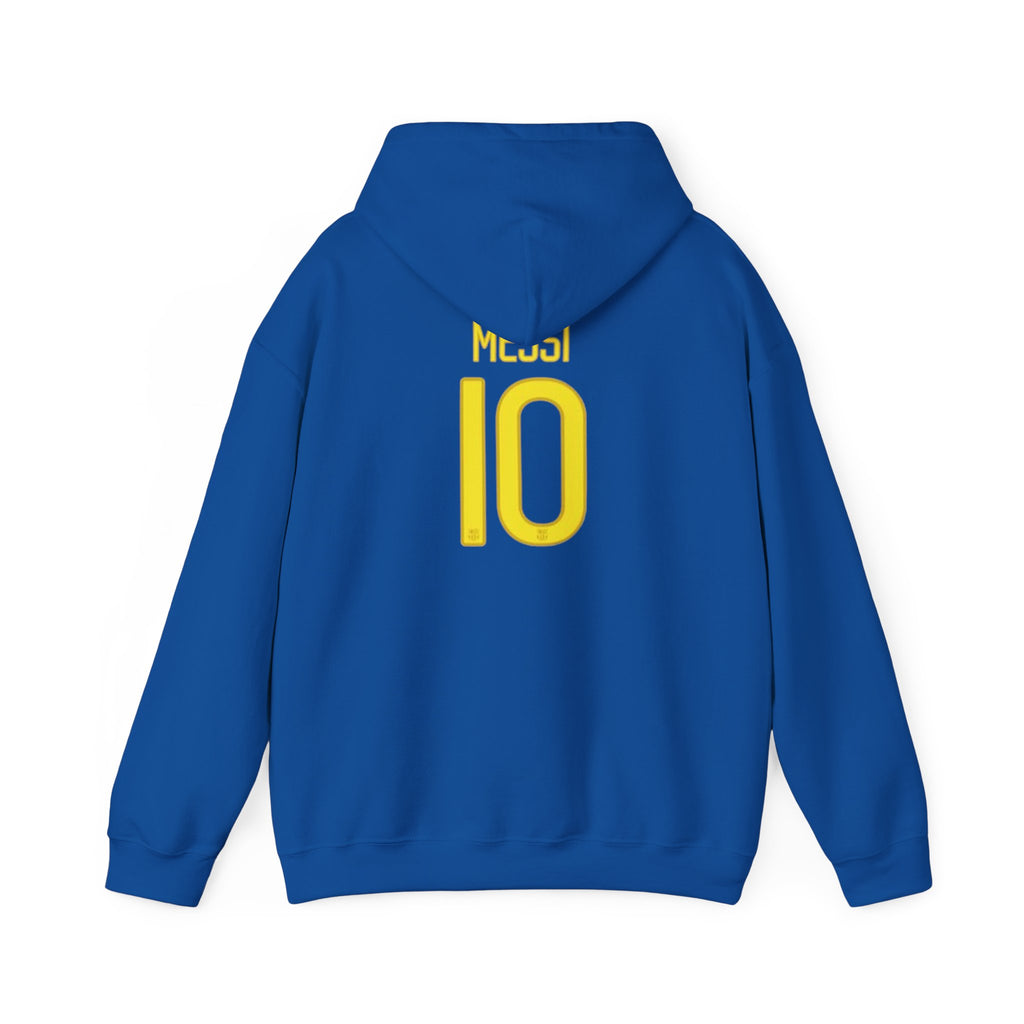 FC Barcelona #10 Pullover Hoodie — Messi Style Black Soccer Sweatshirt