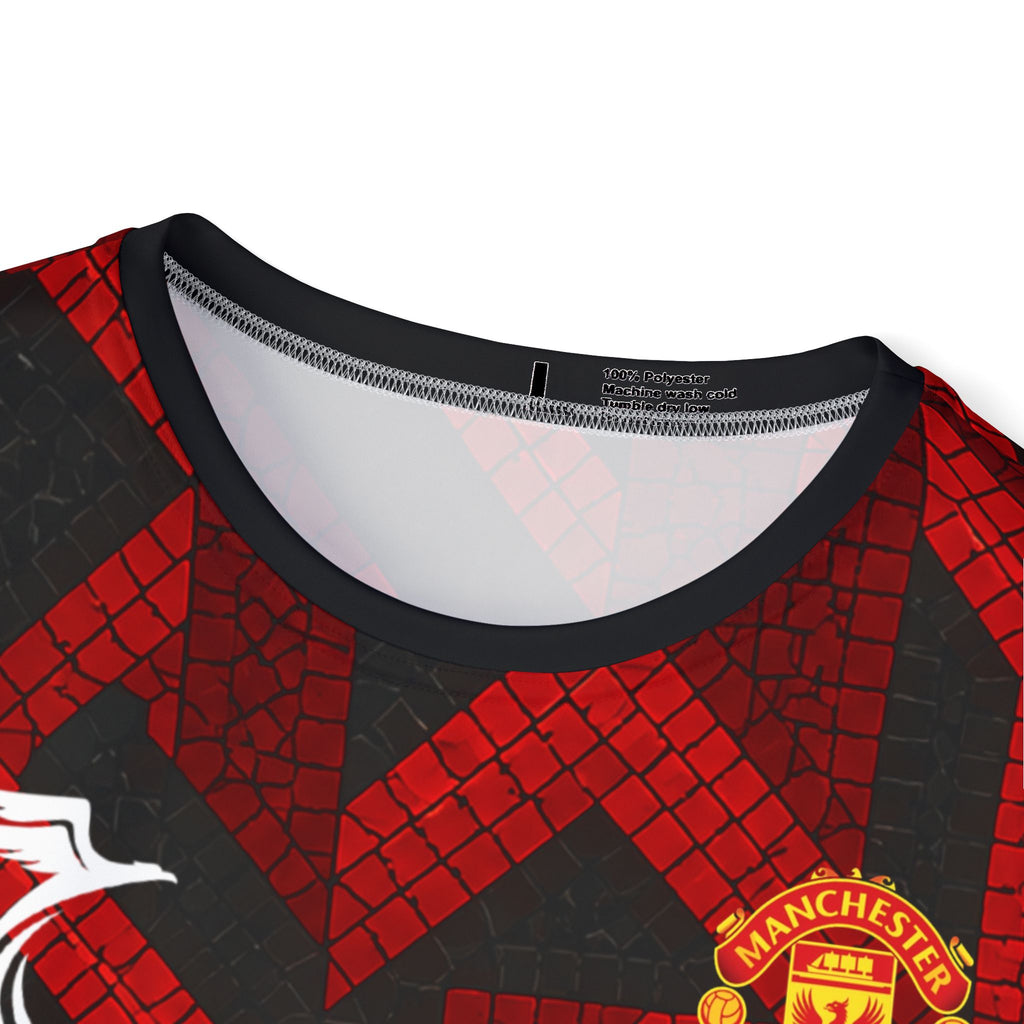 Men's Soccer Jersey — Custom Red Mosaic 'Andrey Santos 17' Football Shirt