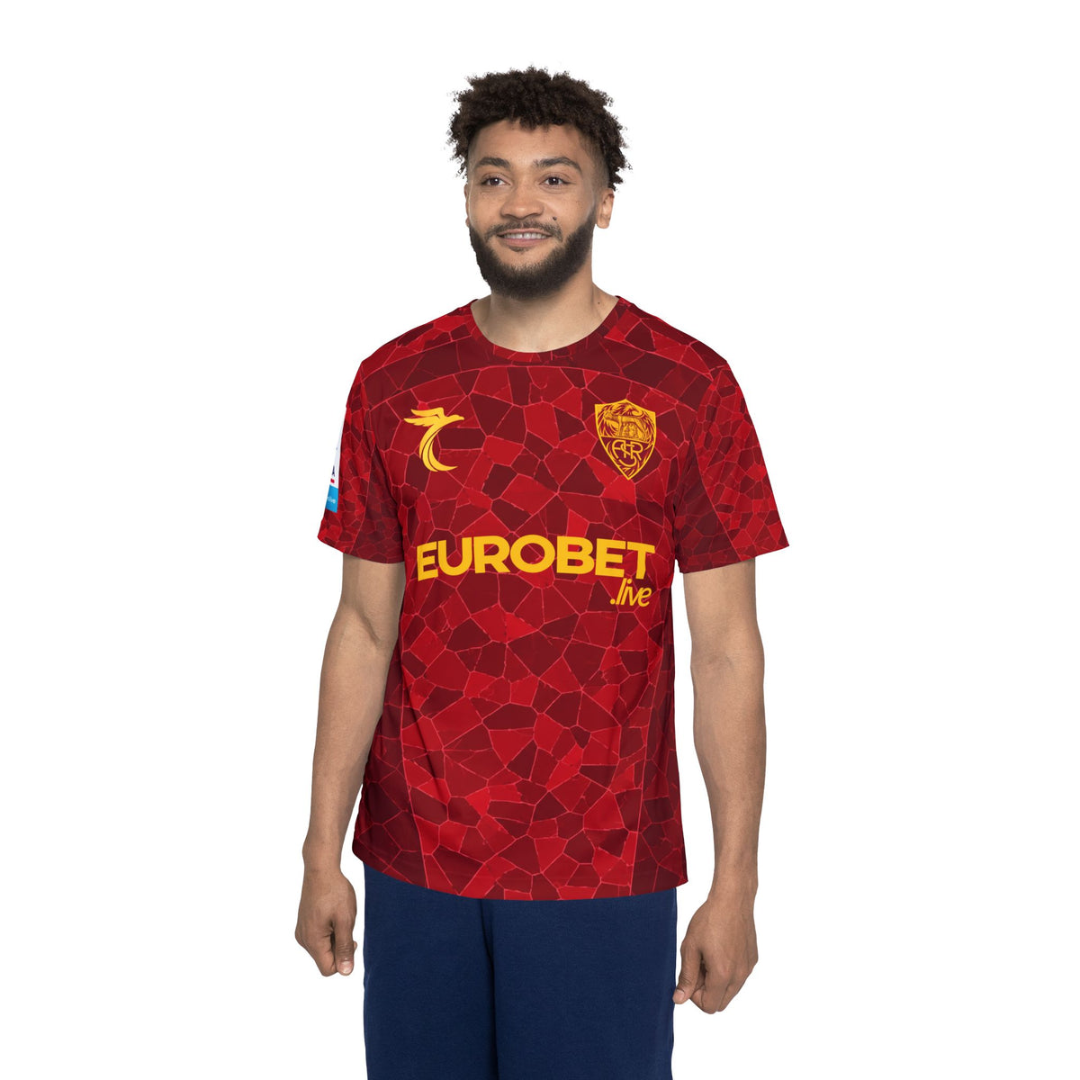 Malen #14 Red Soccer Jersey — Eurobet Team Kit