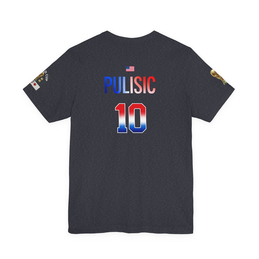 USA Shield Chest Logo T‑Shirt — Patriotic Minimalist Tee