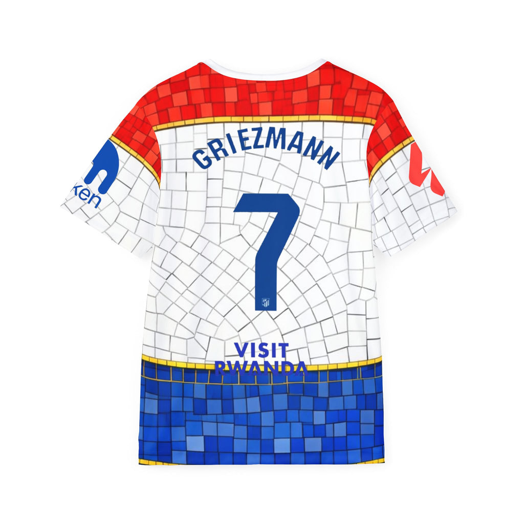 Atlético Mosaic Griezmann #7 Soccer Jersey – Men’s All-Over Print