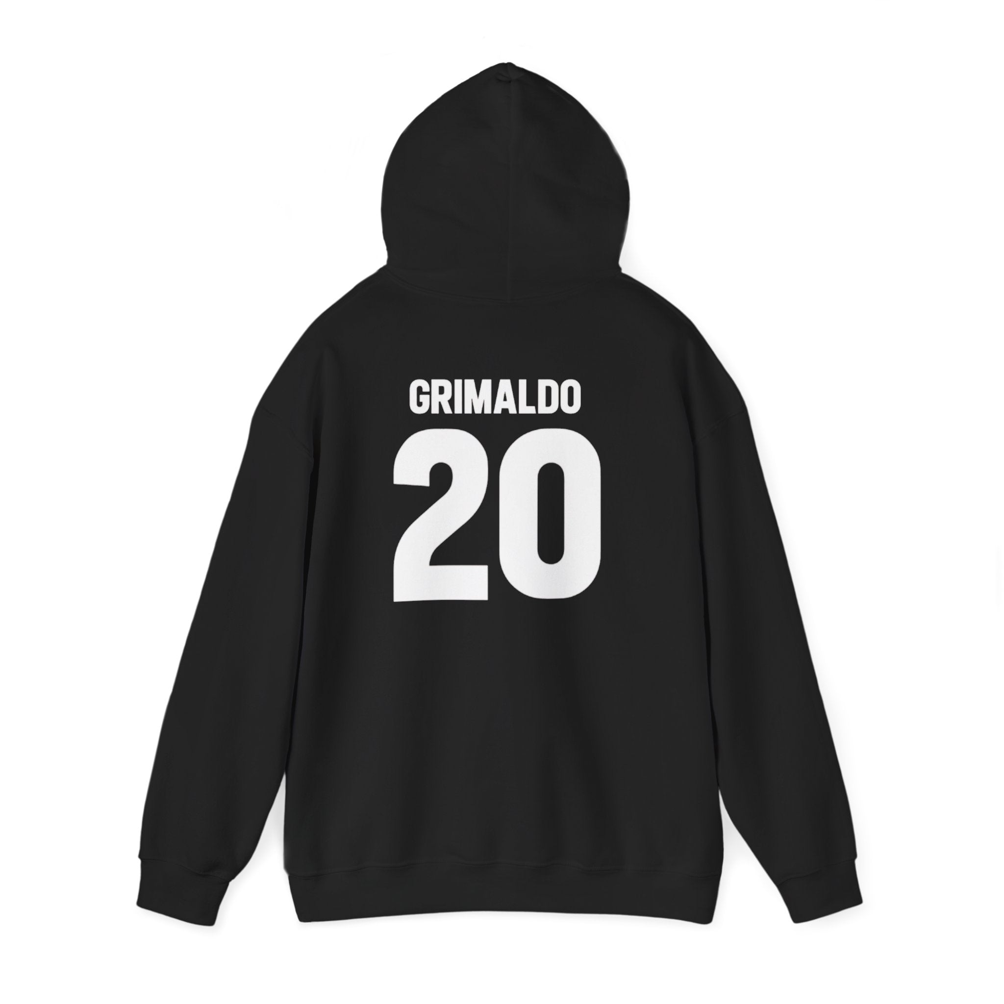 Hoodie — Retro Crest Hoodie with 'Grimaldo 20' Back Number