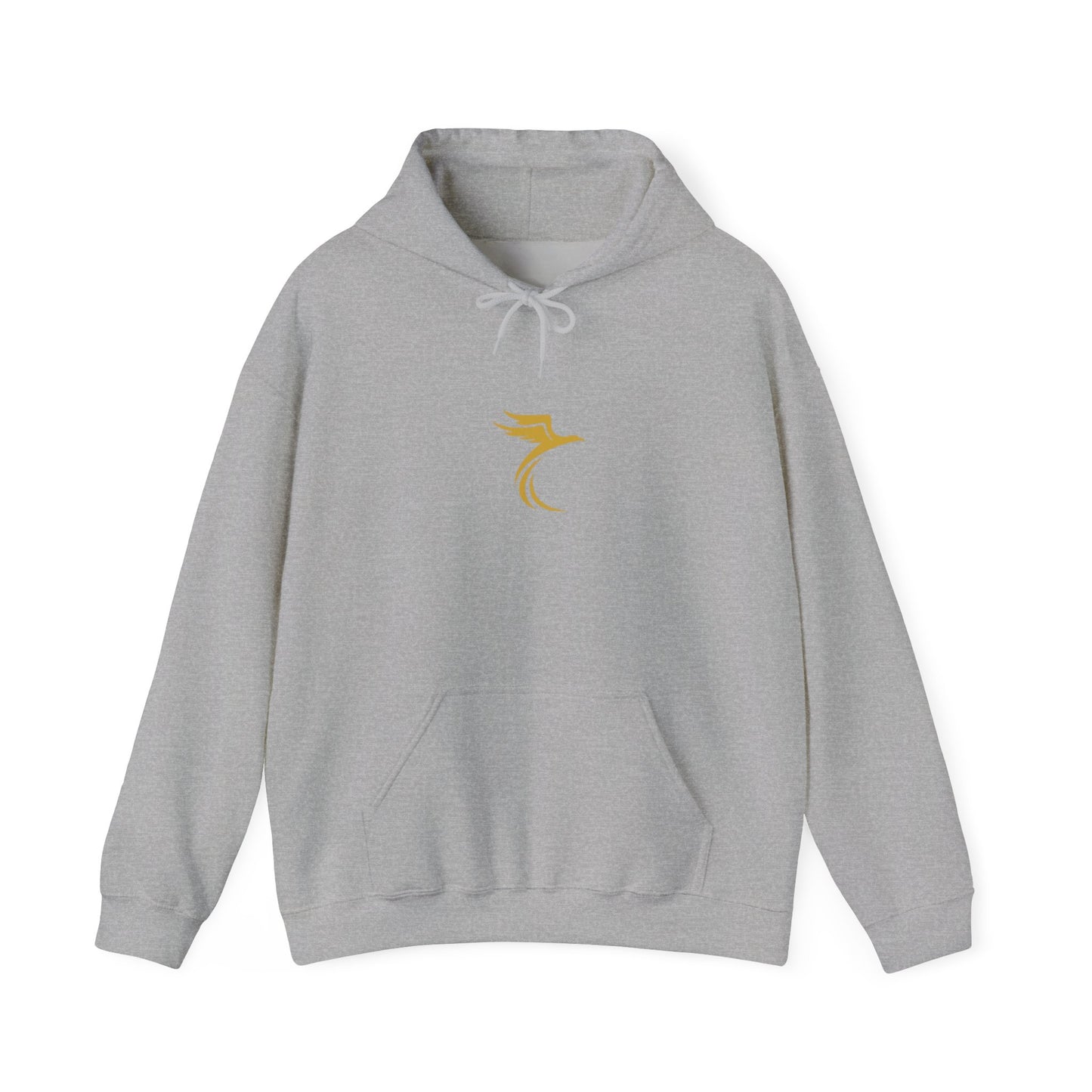 Rise Beyond Limits hoodie | Minimal gold crescent logo sweatshirt