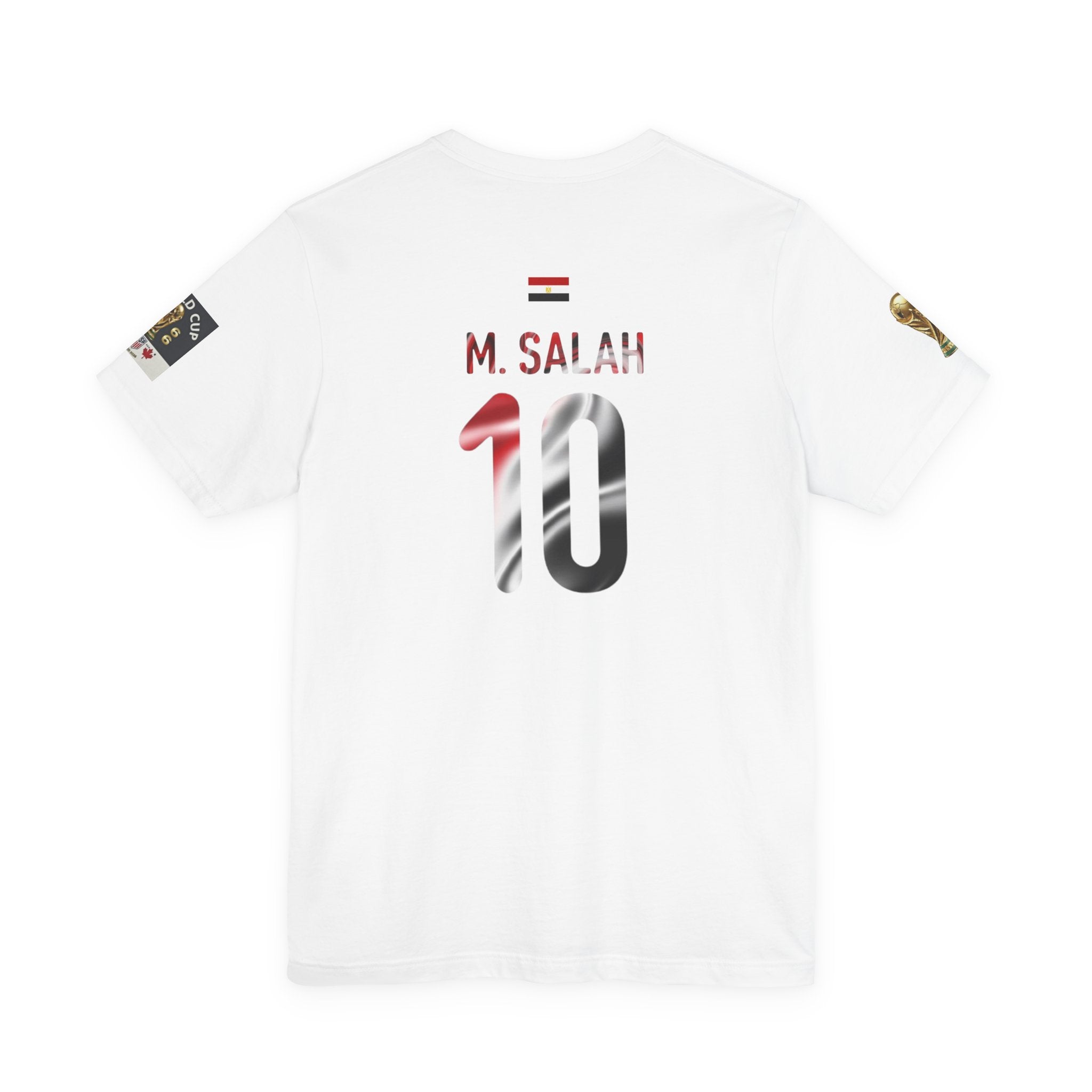 Salah #11 Egypt World Cup Soccer Jersey Tee | Football Number Back Print