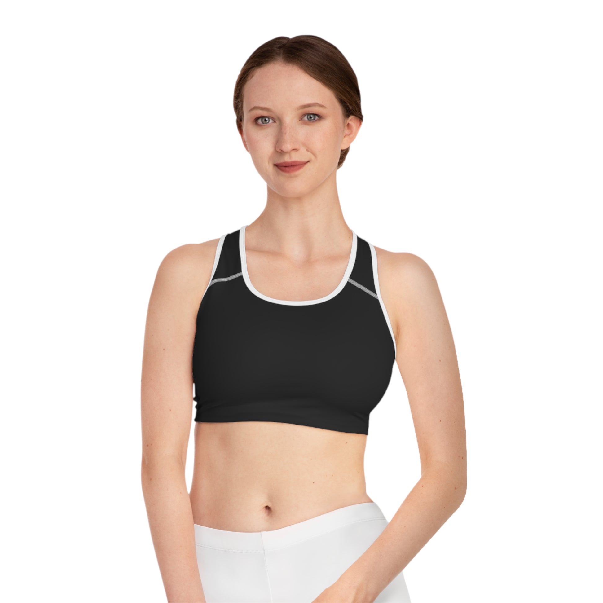 Stylish Sports Bra with Elegant Logo image 2