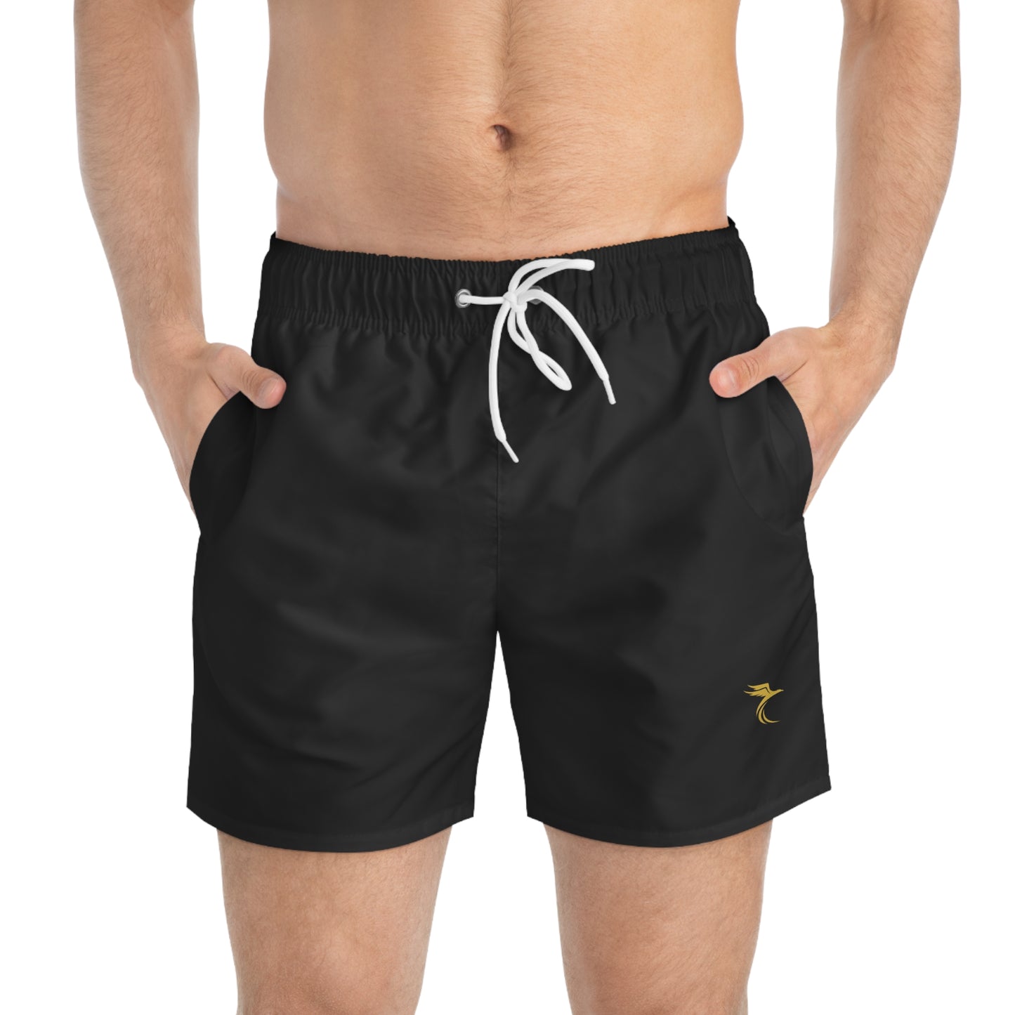 Stylish Black Swim Trunks for Summer Fun image 2