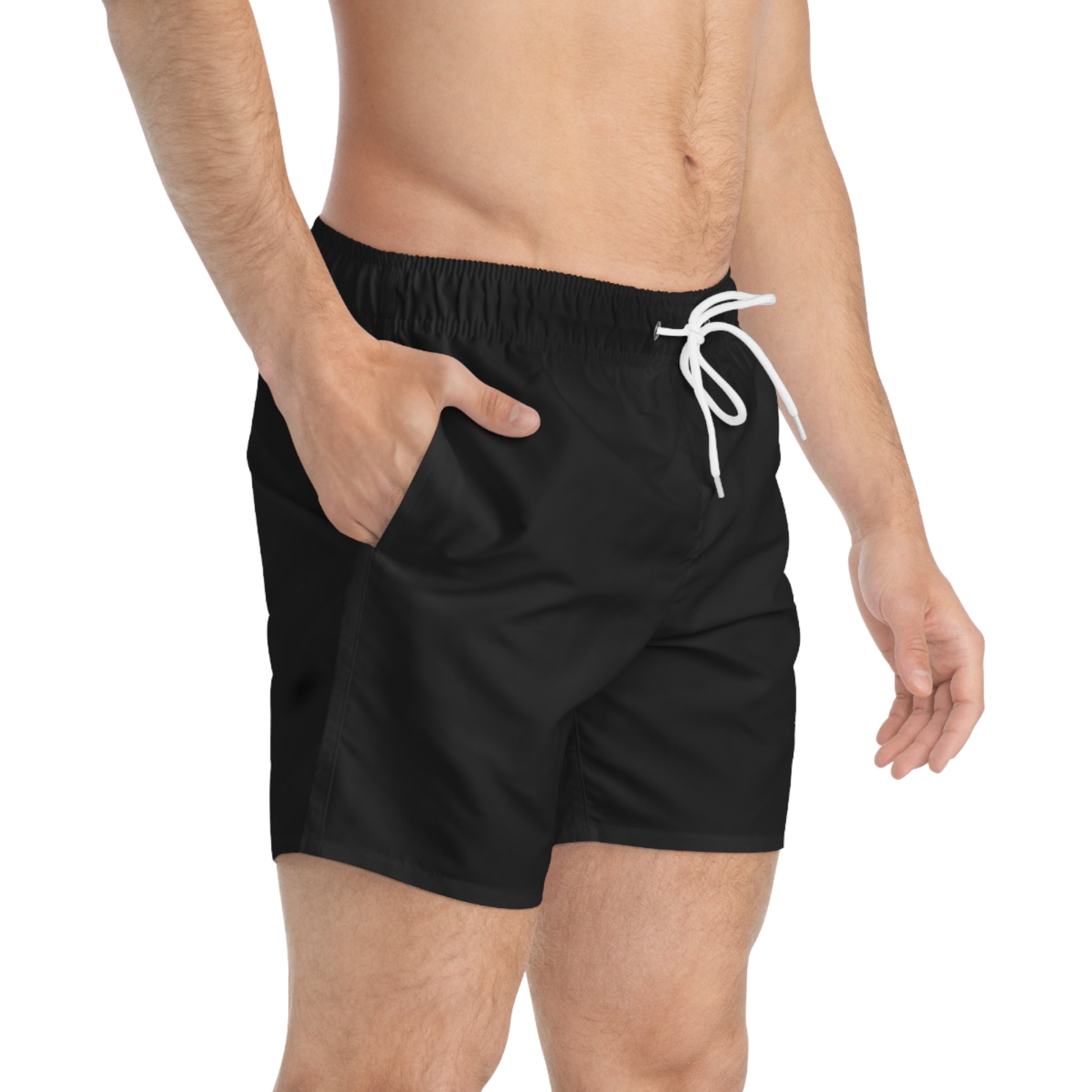 Stylish Black Swim Trunks for Summer Fun image 3