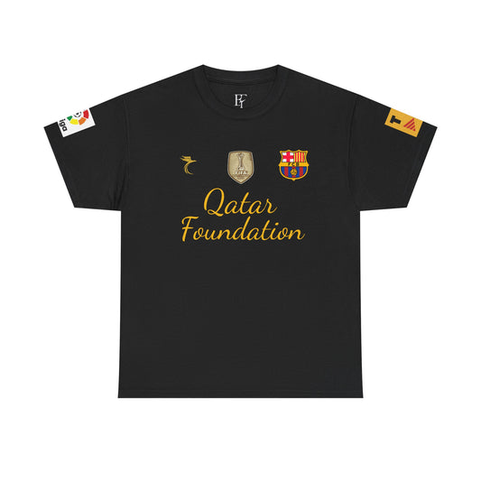 2012 Messi Barcelona Heavy Cotton Tee with Qatar Foundation  image 0