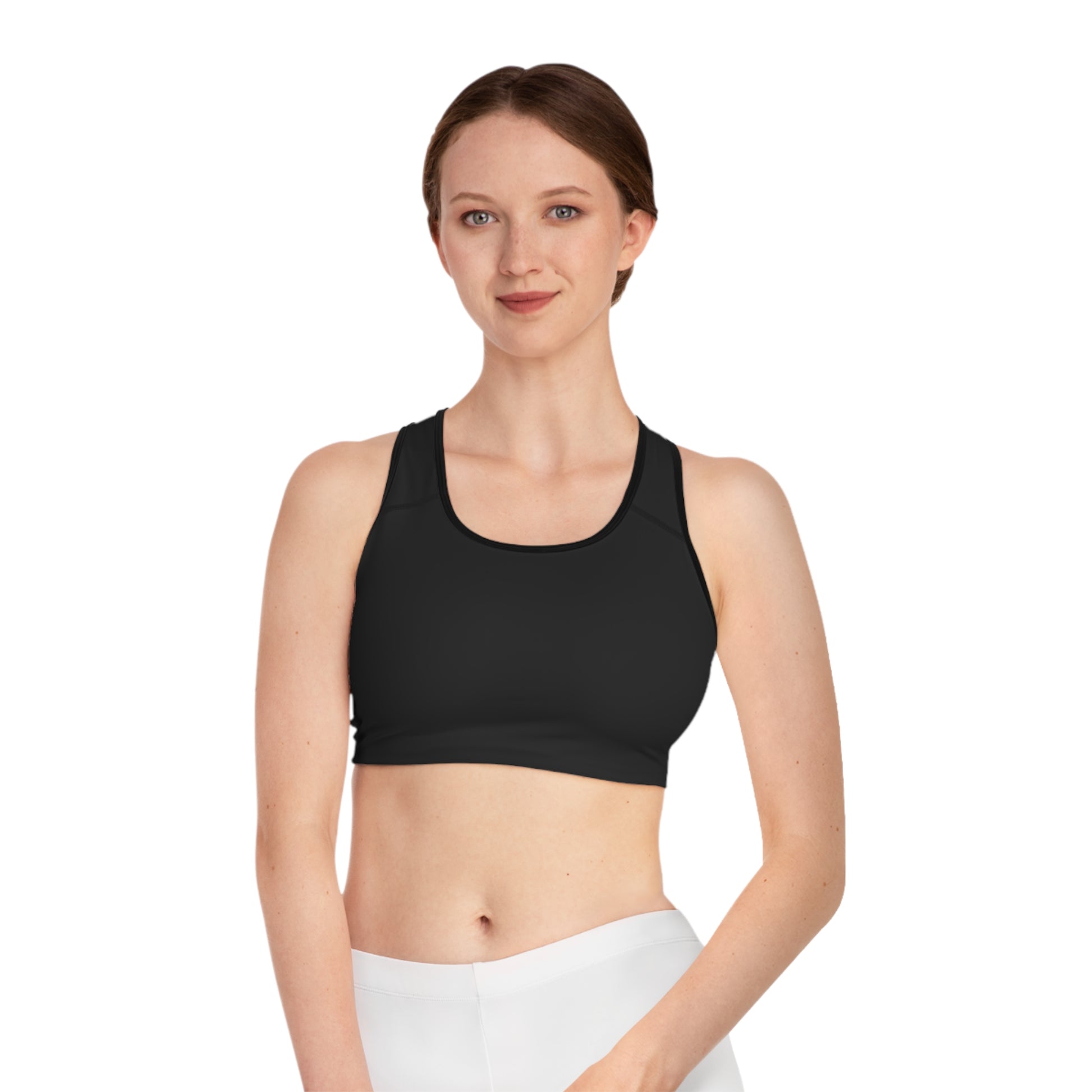 Stylish Sports Bra with Elegant Logo image 6
