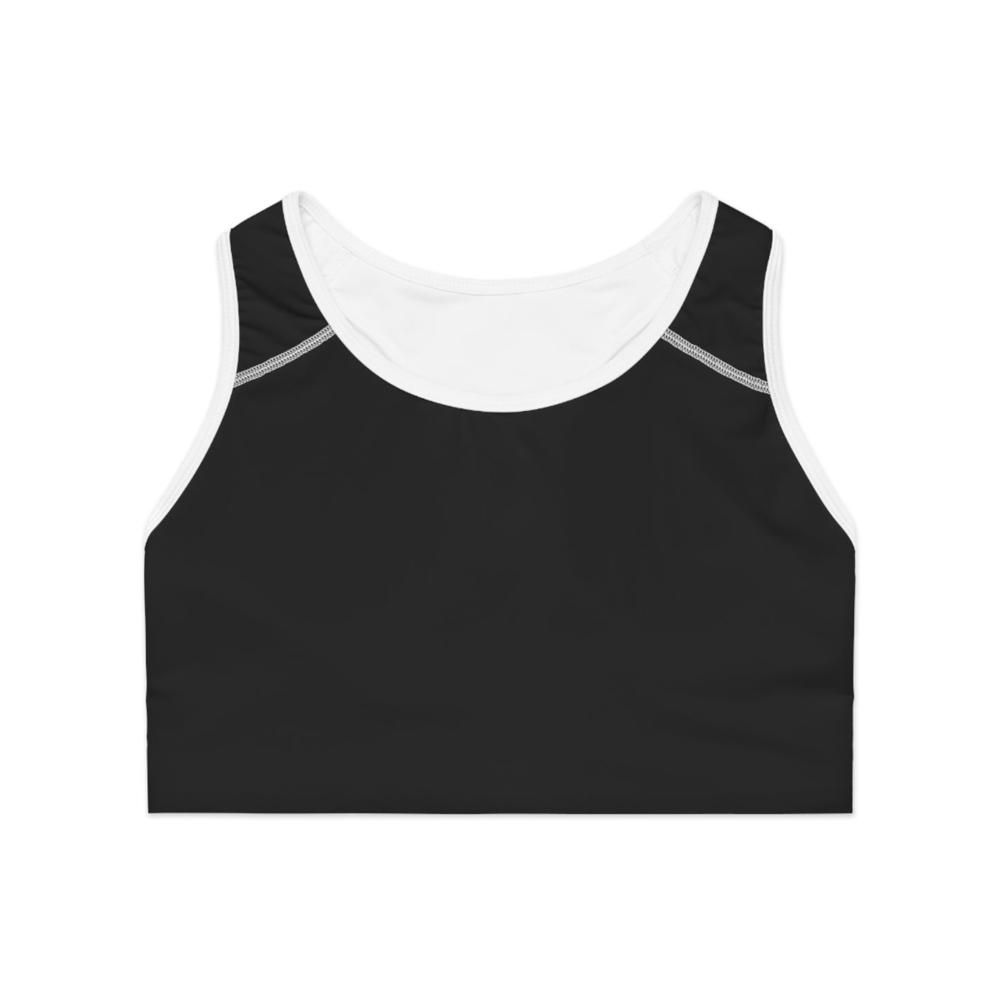 Stylish Sports Bra with Elegant Logo image 0