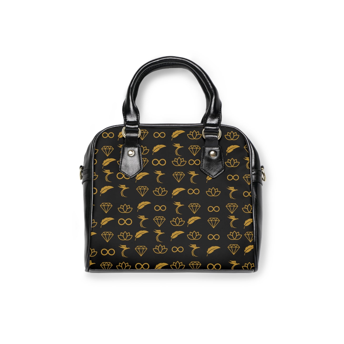 Chic Designer Shoulder Handbag with Elegant Patterns image 1