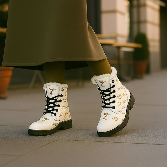 Faux Fur Lined Leather Boots — Cozy Women's Winter Footwear image 0